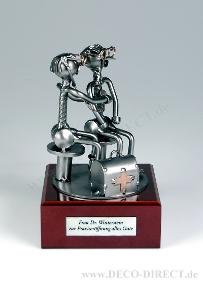 B8510 - Gravurbeispiel Sockel Metall-Skulptur