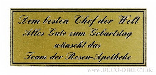 B7540 - Gravurbeispiel Schild