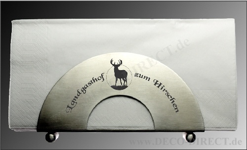 B7650 - Gravurbeispiel Serviettenhalter