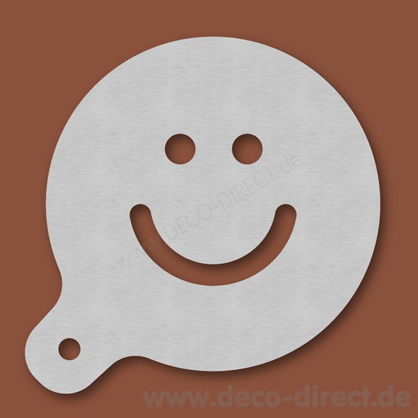 Cappuccino-Schablone Gesicht 1