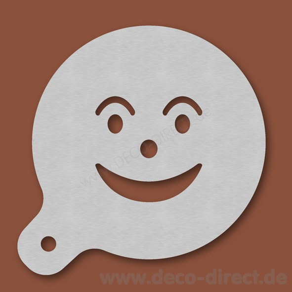 Cappuccino-Schablone Gesicht 2