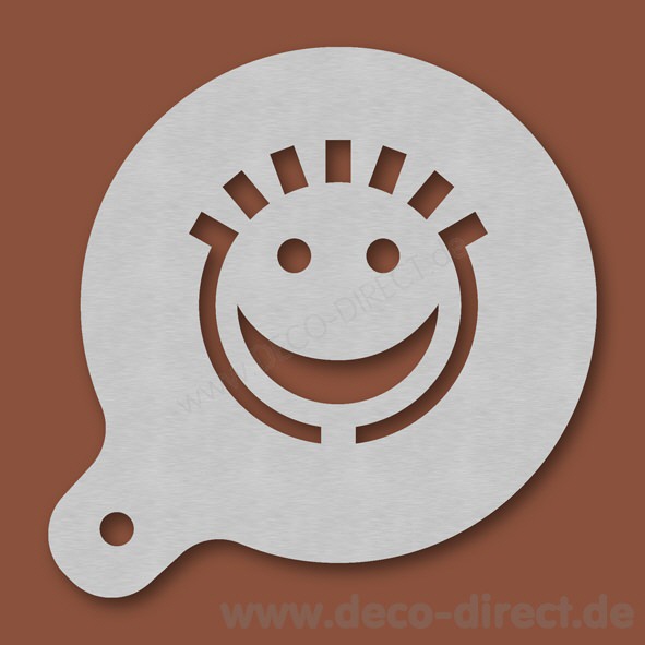 Cappuccino-Schablone Gesicht 3