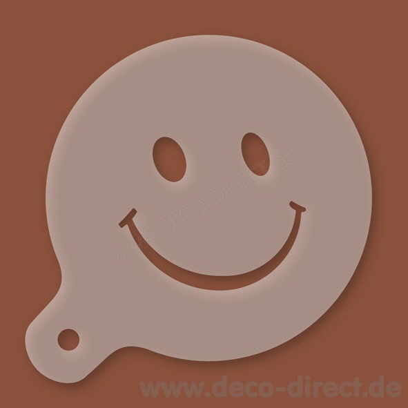 Cappuccino-Schablone Gesicht 4 Kunststoff