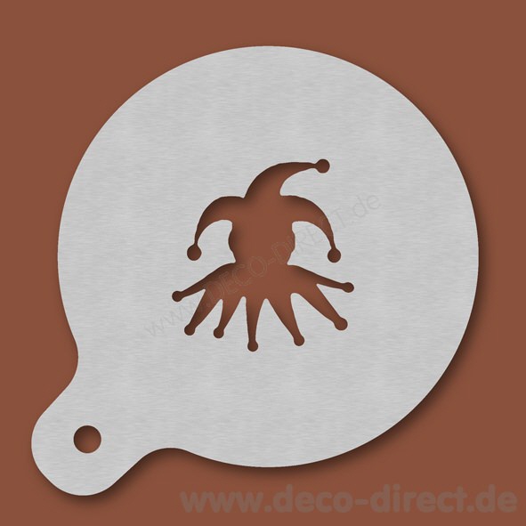 Cappuccino-Schablone Till Eulenspiegel Edelstahl