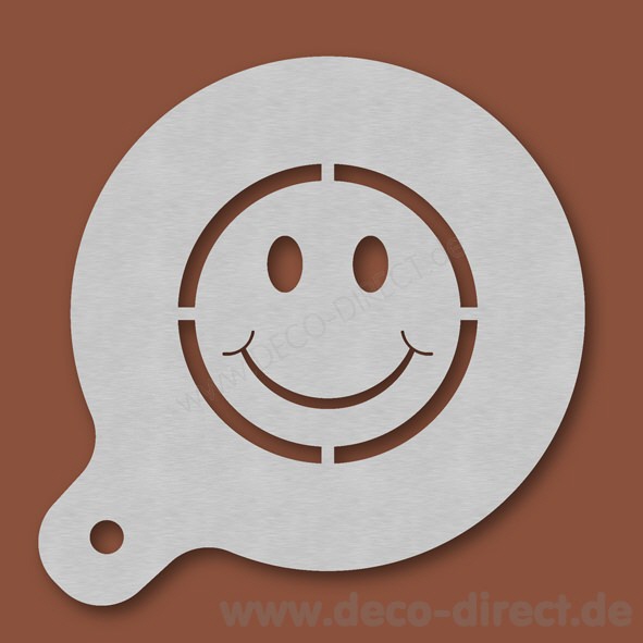 Cappuccino-Schablone Gesicht 5