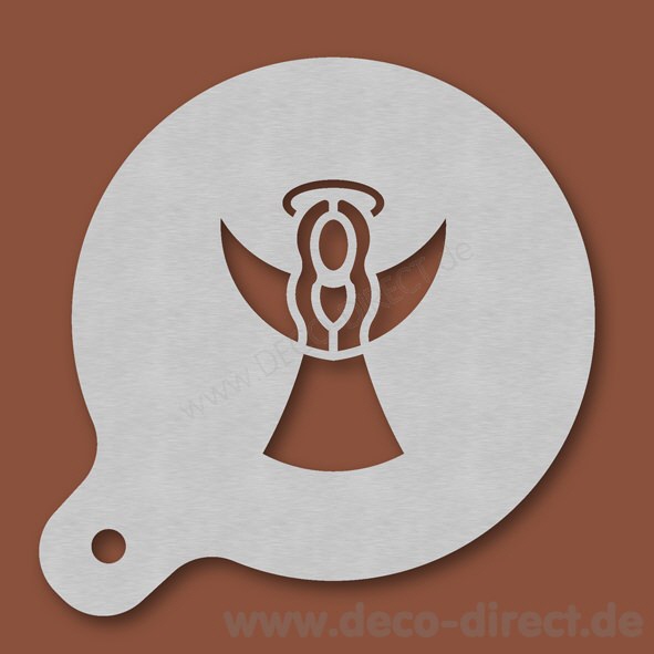 Cappuccino-Schablone Rauschgoldengel Edelstahl