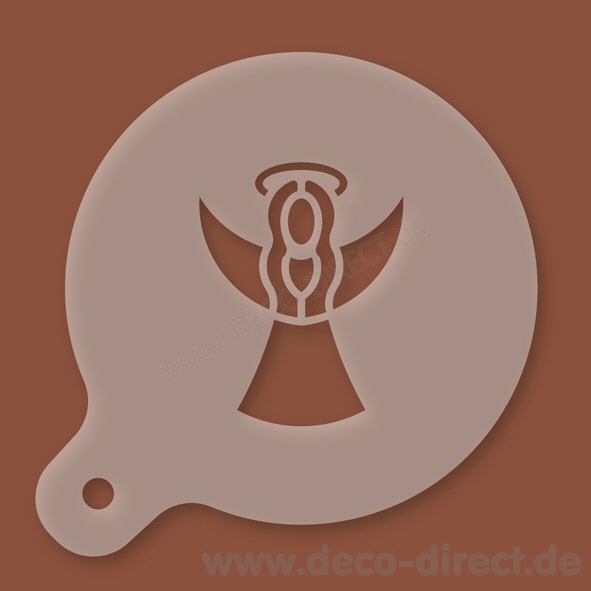 Cappuccino-Schablone Rauschgoldengel Kunststoff