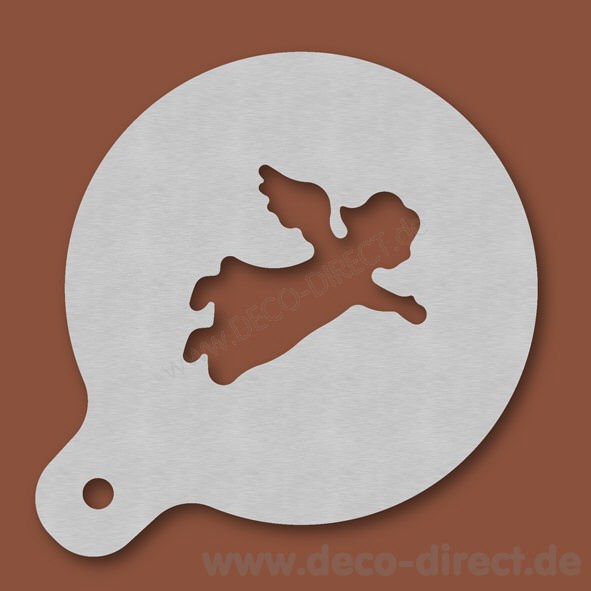 Cappuccino-Schablone Engel