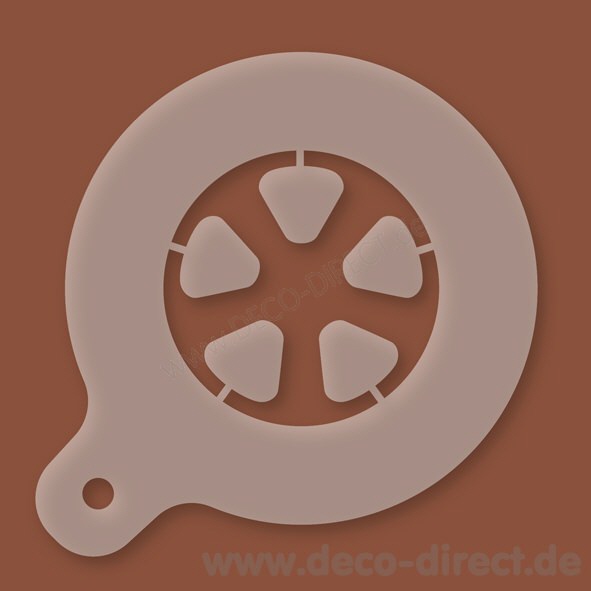 Cappuccino-Schablone Filmrolle Kunststoff