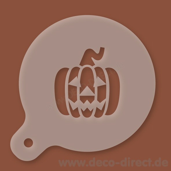 Cappuccino-Schablone Halloween-Kürbis Kunststoff