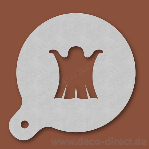 Cappuccino-Schablone Gespenst