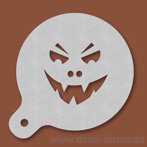 Cappuccino-Schablone Vampir Edelstahl