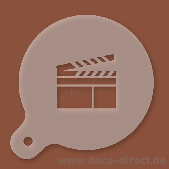Cappuccino-Schablone Filmklappe Kunststoff