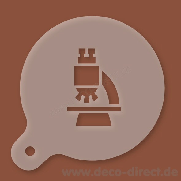 Cappuccino-Schablone Mikroskop Kunststoff
