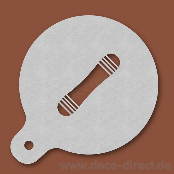 Cappuccino-Schablone Snowboard Edelstahl