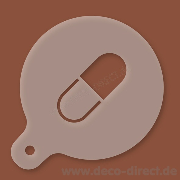 Cappuccino-Schablone Tablette Kunststoff
