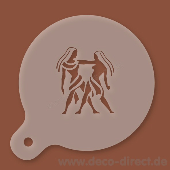 Cappuccino-Schablone Zwilling Kunststoff