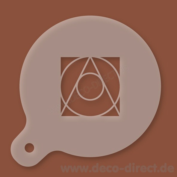 Cappuccino-Schablone Architekt Kunststoff