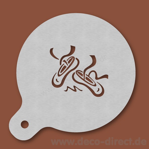 Cappuccino-Schablone Ballett Edelstahl