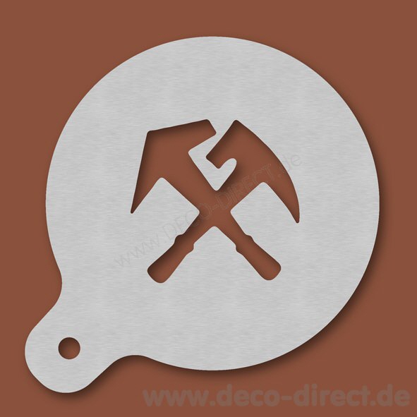 Cappuccino-Schablone Dachdecker Edelstahl