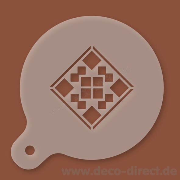 Cappuccino-Schablone Fliesenleger Kunststoff