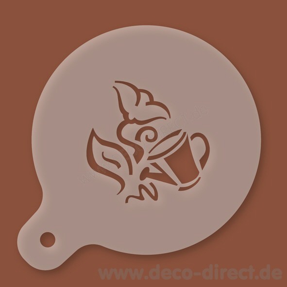 Cappuccino-Schablone Florist Kunststoff