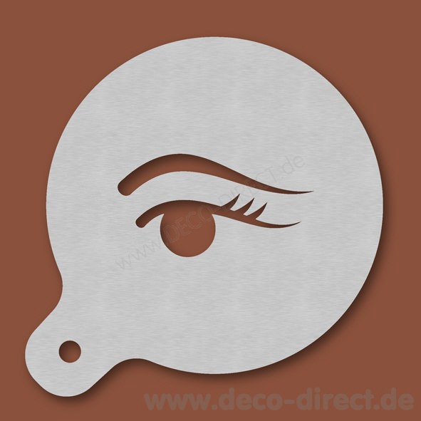 Cappuccino-Schablone Kosmetik Edelstahl