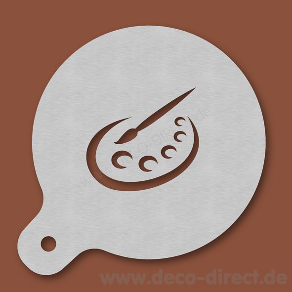 Cappuccino-Schablone Künstler Edelstahl