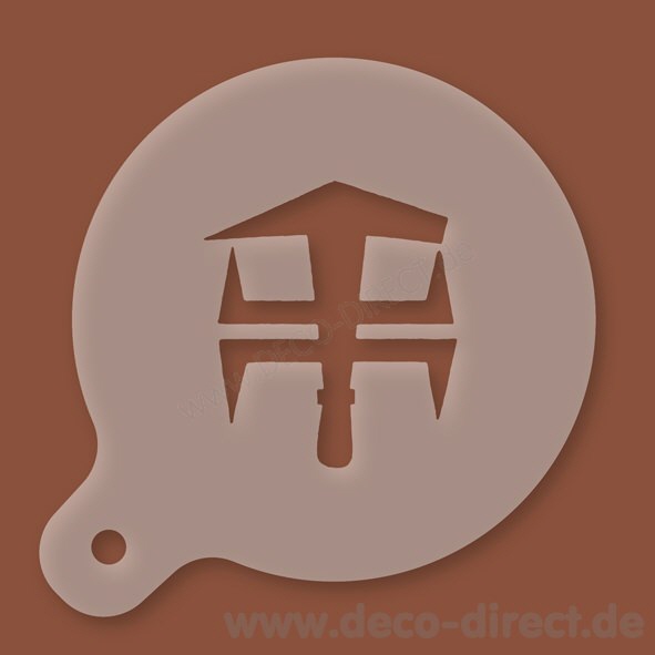 Cappuccino-Schablone Maurer Kunststoff