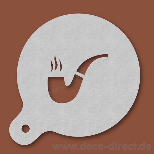 Cappuccino-Schablone Pfeife Edelstahl