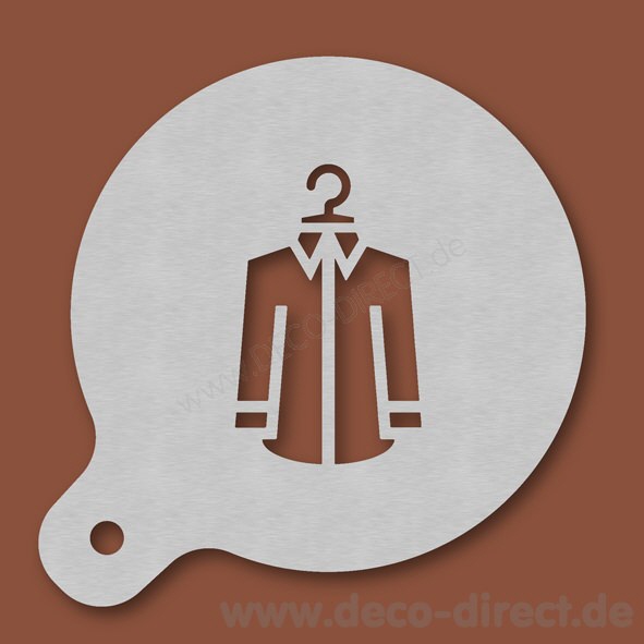Cappuccino-Schablone Hemd Edelstahl