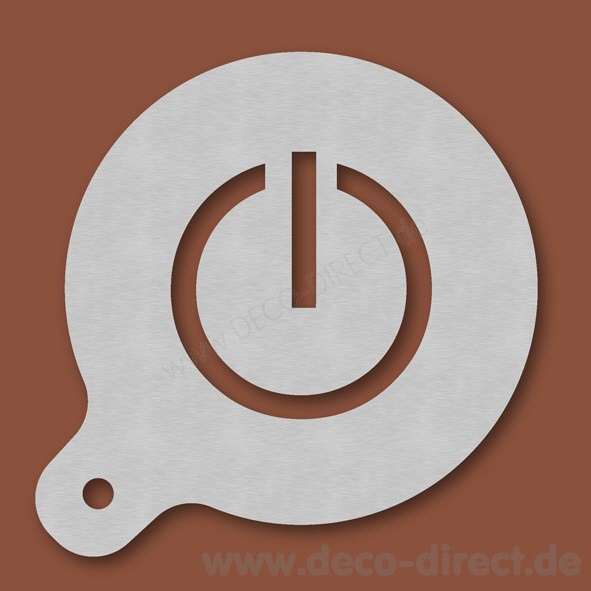 Cappuccino-Schablone Power Edelstahl