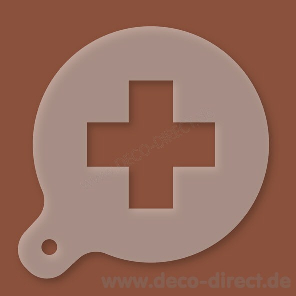 Cappuccino-Schablone Plus Kunststoff