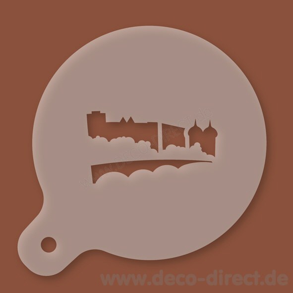Cappuccino-Schablone Heidelberg Kunststoff