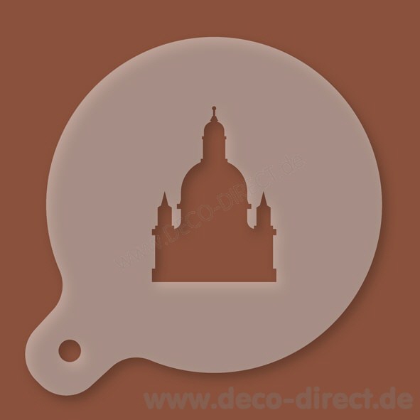 Cappuccino-Schablone Dresden Kunststoff
