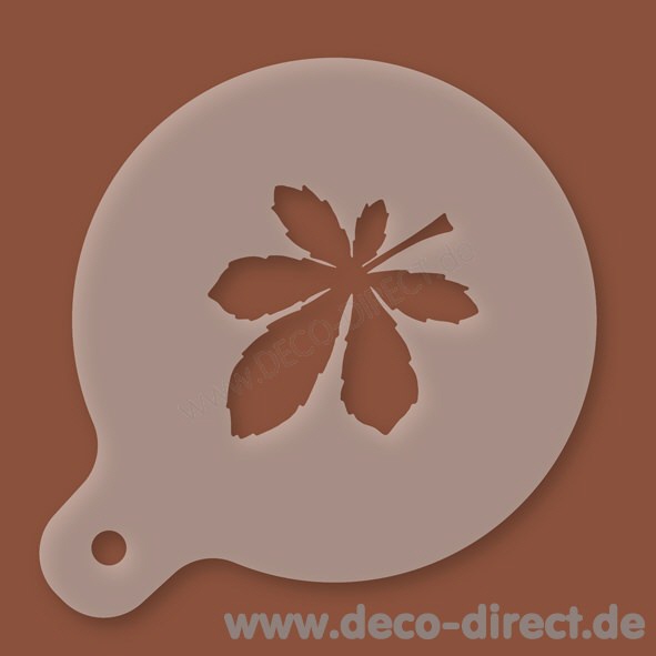 Cappuccino-Schablone Kastanie Kunststoff