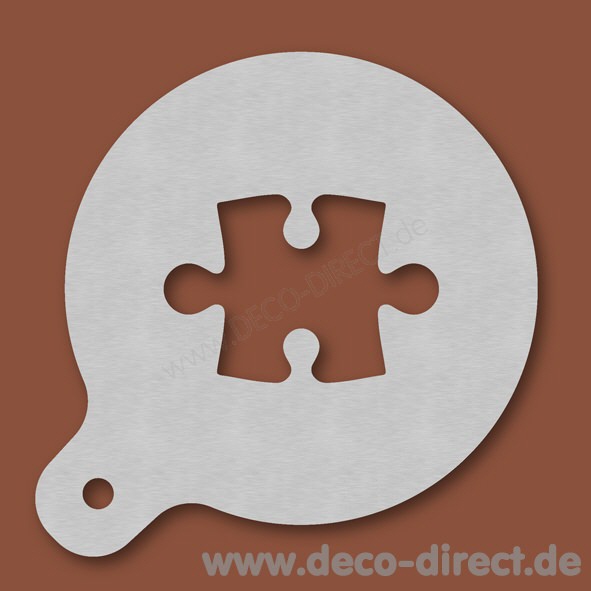 Cappuccino-Schablone Puzzle Edelstahl