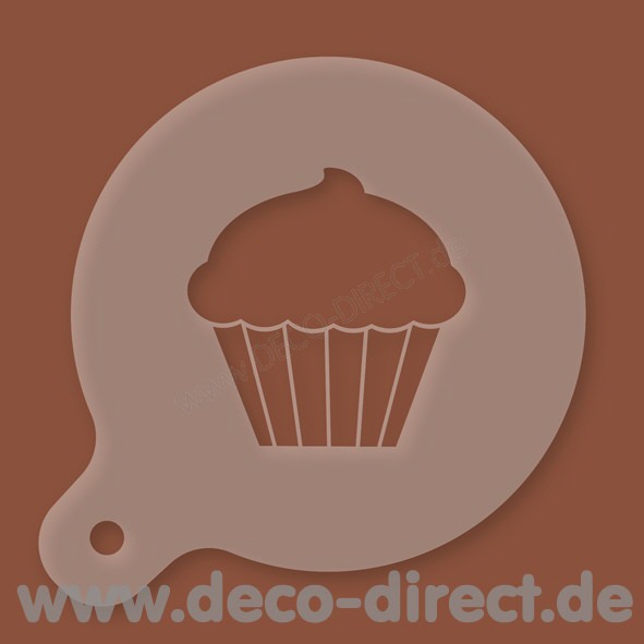Cappuccino-Schablone Muffin Kunststoff