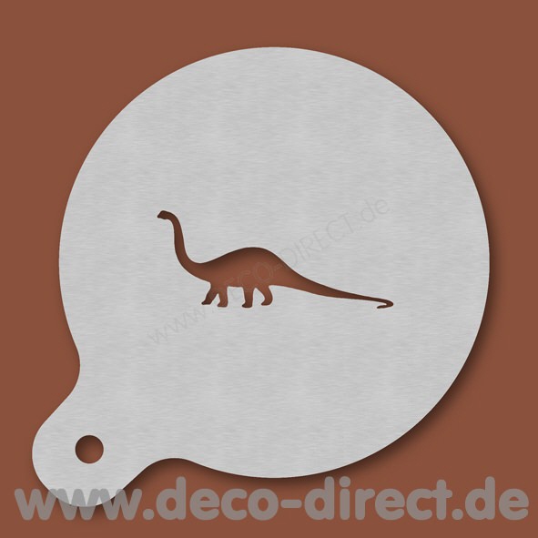 Cappuccino-Schablone Dino Edelstahl