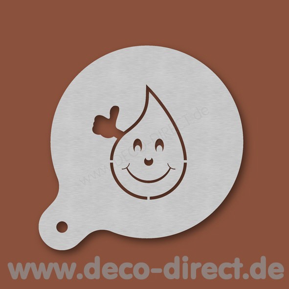 Cappuccino-Schablone BloodyBuddy 100 mm Edelstahl