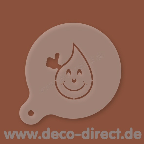 Cappuccino-Schablone BloodyBuddy 100mm Kunststoff