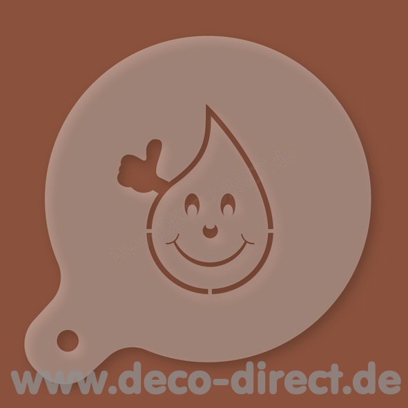 Cappuccino-Schablone BloodyBuddy 120mm Kunststoff