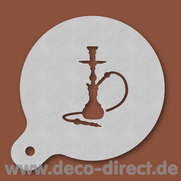 Cappuccino-Schablone Shisha Edelstahl