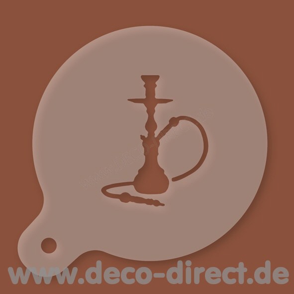 Cappuccino-Schablone Shisha Kunststoff