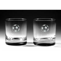 2er-Set Whiskeygläser "Fußball"