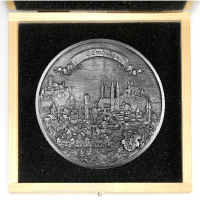 Städtemedaille "Bamberg" (Gesamtansicht) aus Zinn