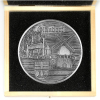 Städtemedaille "Glandorf" (Laer) aus Zinn