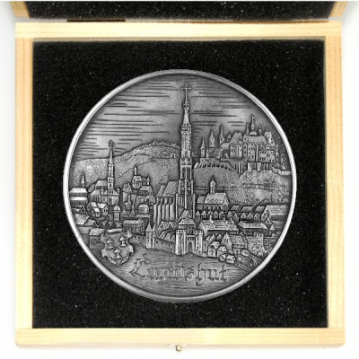 Städtemedaille Landshut aus Zinn