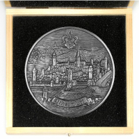 Städtemedaille "Ochsenfurt" aus Zinn