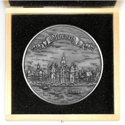 Städtemedaille Offenbach aus Zinn